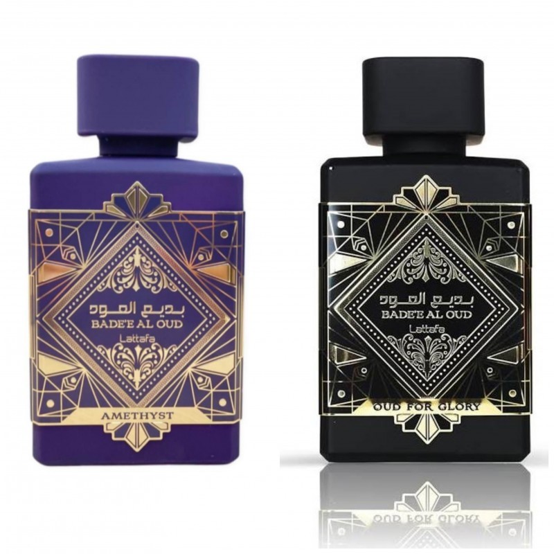 Decant/Sample Badee Al Oud Pack Lattafa Amethyst and (Oud For Glory) EDP 10mlx2