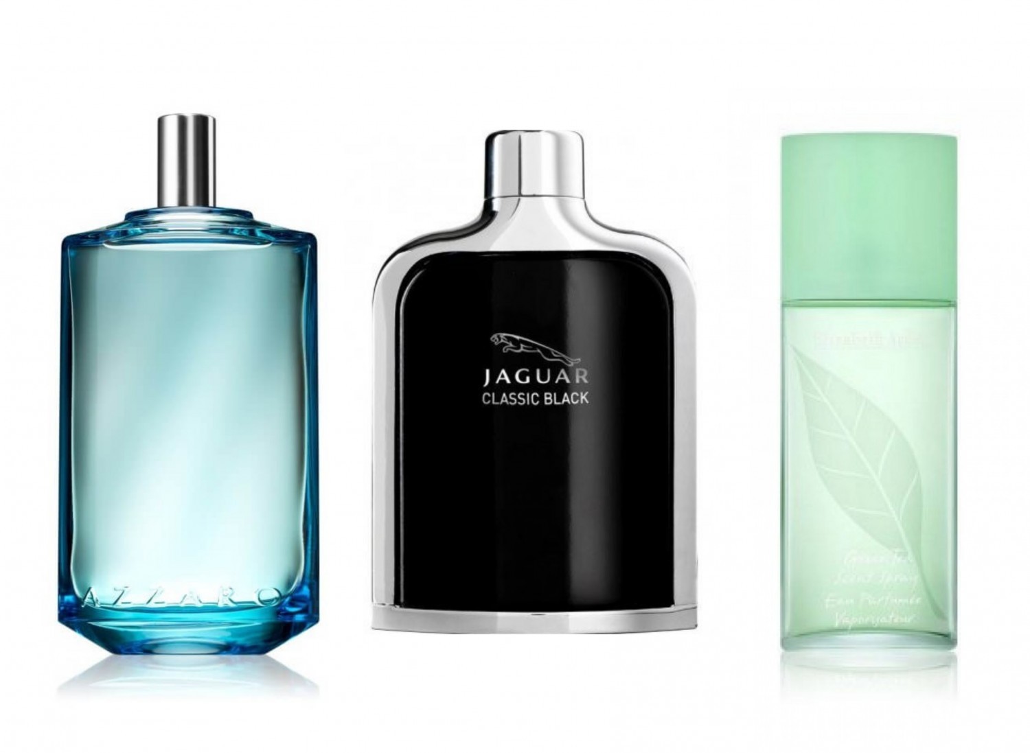 Decant/Sample Best Tea Scents Jaguar Classic Black, Azzaro Chrome Legend, Elizabeth Arden Green Tea 10ml x3