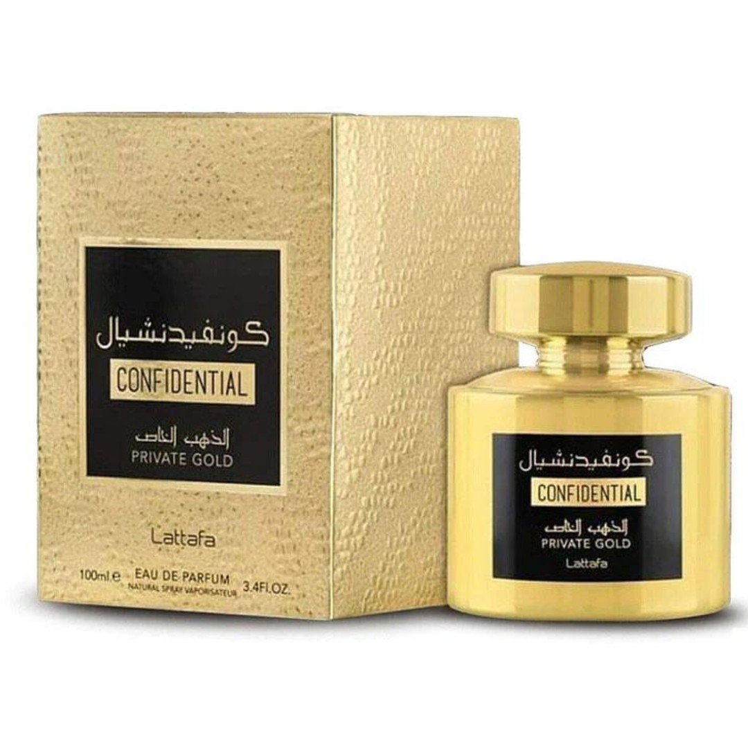 Lattafa Confidential Private Gold For Men And Women EDP 100ml