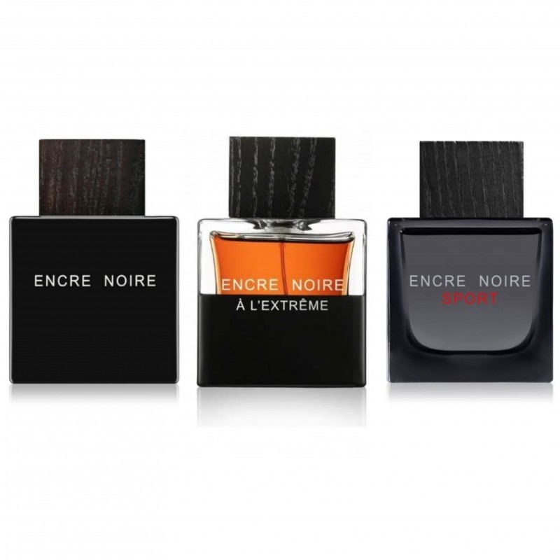 Decant/Sample Encre Noire Series Lalique Encre Noire, Encre Noire Sport, Encre Noire Al'extreme 10ml x3