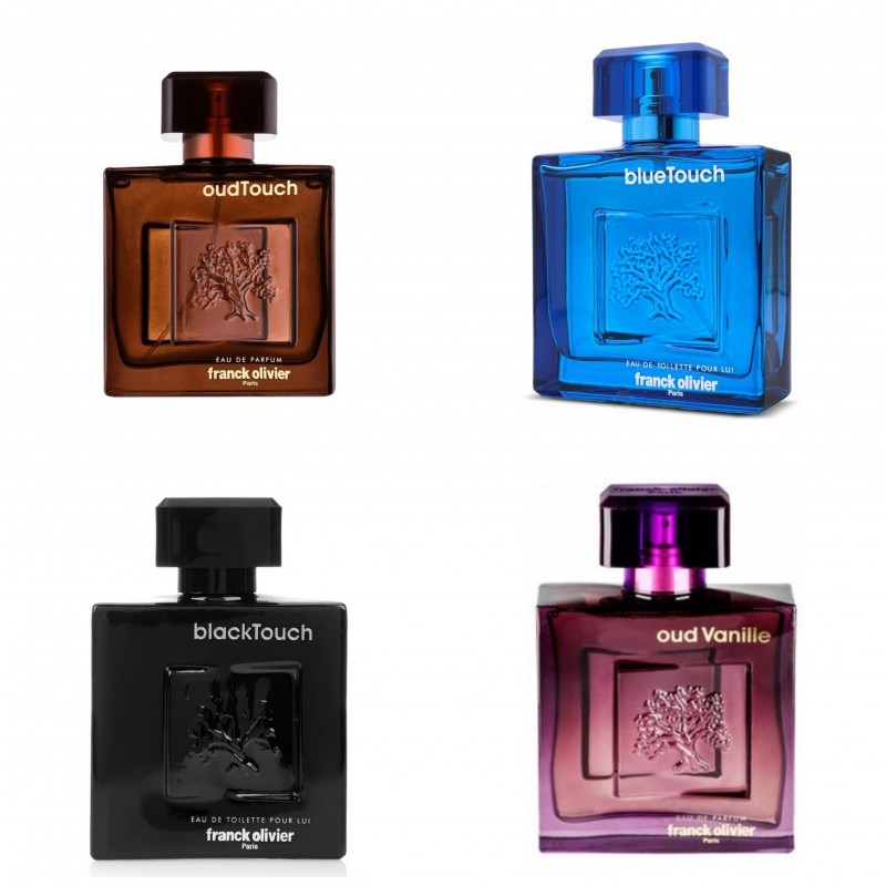 Decant/Sample Best From Franck Olivier, Franck Olivier Oud Touch, Blue Touch, Oud Vanille And Black Touch 10ml x4