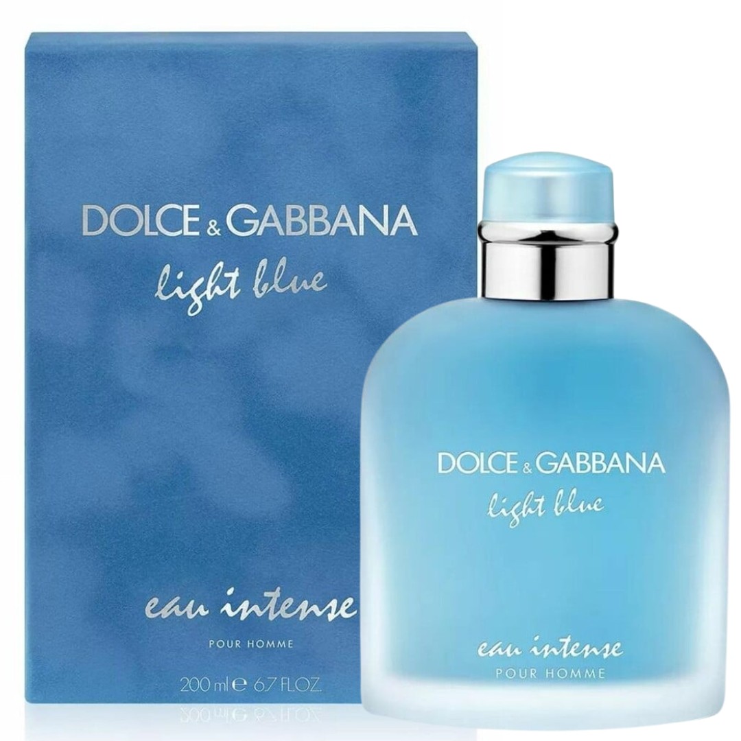 Dolce And Gabbana D&G Light Blue Eau Intense Pour Homme EDP 200ml