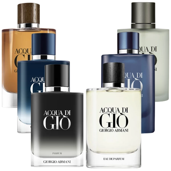 Buy Giorgio Armani Acqua Di Gio Pack ADG Parfum, ADG EDP, ADG EDT, ADG  Profumo EDP, ADG Absolu EDP, ADG Profondo EDP